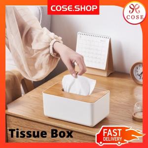 [COSE] Modern Style Car Wooden Cover Tissue Box Tissue Holder Storage Box |  Kotak Tisu Box Kayu Bekas Tisu Kereta