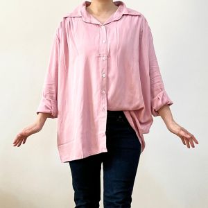 ●ECLAIRE● 04J Kemeja Jumbo Oversize Bigsize Lengan Panjang Longsleeves Basic Dasar Polos Kasual Casual Kerja 103