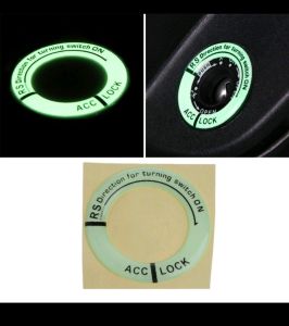 Ring Start Engine Button Mobil. Emblem Mobil. stiker Ring Lubang Kunci