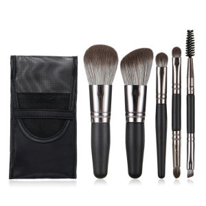 Portable Travel Size Mini Soft Makeup Brush Set for Outdoors Compact Powder Eyeshadow 5pcs Face Beauty Cosmetic Brushes