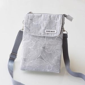 Multi-layer Fabric Mini Small Bag slingbag for women Mobile Phone Bag cross shoulder bag Mobile Phone Coin Purse Mobile Phone Side Backpack Mobile Phone Key Small Bag Fabric Casual Small Cloth Bag Vertical Portable Mobile Phone Bag Cross-Body Bag Zipper