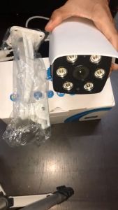 Camera IP 3MP quay đêm có màu có míc thu âm vỏ nhựa chống nước