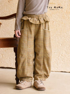 toz mama | Floral Patchwork Gingham Plaid Retro Leisure Pants