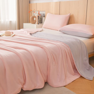Ice Silk Summer Coolness Quilt Thin Single Double Childrens Ice Cream Quilt Maternity Class a Air Conditioning Quilt Polyester Fiber