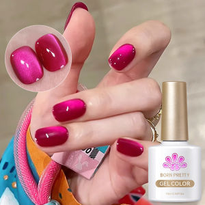 BORN PRETTY 10ml Red Cat Magnetic Gel Nail Polish Jelly Amber Color Soak Off UV LED Semi Permanent Gel Nail Art