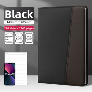 deli | Thickened Business Notebook For College Simple Artistic Diary Planner Thick Soft Cover Notebook