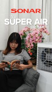 SONAR พัดลมไอเย็น ขนาด 25 ลิตร รุ่น EA-P1100 มอเตอร์ทรงพลัง 2 เท่า เย็นกว่าพัดลมไอเย็นทั่วไป 2 เท่า ประหยัดไฟกว่าแอร์ 10