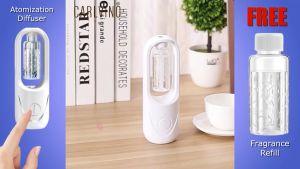 Diffuser Humidifier For Home Office & Car Use FREE 45ml Fragrance Spray (New Atomization Technology)