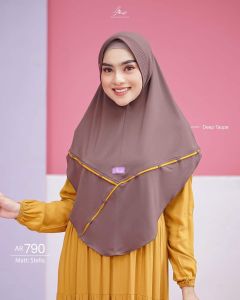 Arrafi AR 790 Jilbab hijab kerudung bergo krudung wanita dewasa jersey instan kancing depan couple best seller terbaru terlaris kekinian murah viral 2023 adem murah promo daily ootd cantik pet antem bahan stella cantik bayar di tempat COD gratis ongkir