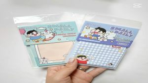 Set 60 Tờ Giấy Note Giấy Ghi Chú Hình Shin Dễ Thương Kích Thước 3x3 Tiện Lợi