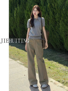 Quần Jeans Ống Rộng Cạp Cao Cho Nữ Mùa Hè 2025 Quần Jeans Denim Dài Dài Đến Sàn Phong Cách Thường Ngày Cho Người Cao