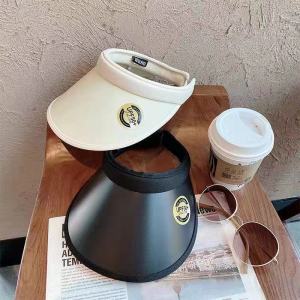 New Arrival Hat Female Summer Topless Hat Outdoor Travel Anti-UV UV Sun Hat K-style Big Brim Sun Hat