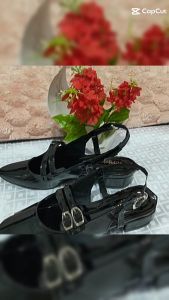 sepatu sandal wanita hig hell  terbaru masa kini tali gesper knr 04