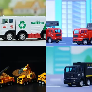 Đồ Chơi Xe Công Trình Cứu Hỏa Vệ Sinh Vận Tải - Mô Hình Xe Chạy Đà Mới Nhất 2026