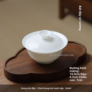 MIANXIAOCHENG | Tách Trà Gaiwan Sứ Cao Cấp Mở Rộng