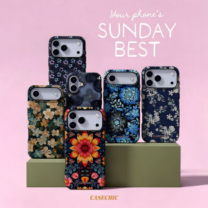 Potdemiel | Midnight Bloom Burst For Samsung Galaxy S26 Ultra A56 Exquisitely Pattern Double Protective Phone Cover Cases CaseChic