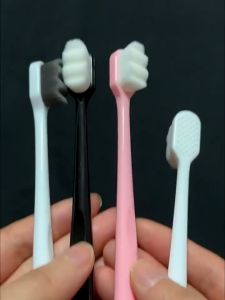 5 pcs แปรงสีฟันขนละเอียด แปรงสีฟันขนนุ่ม แปรงสีฟันความหนาแน่นสูง