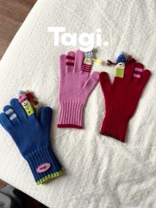 Tagi. Dress-up Game Knit Gloves ถุงมือถักรูปแบบเกมแต่งตัว