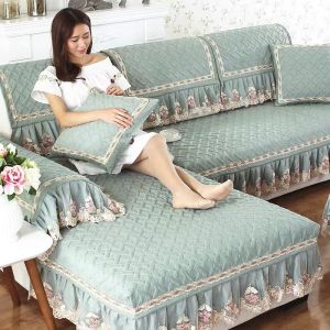 Áo Đệm Ghế Sofa Bằng Cotton Nguyên Chất Chống Trượt Thiết Kế Hiện Đại Bao Phủ Toàn Bộ Dùng Cho Mọi Mùa Ghế Sofa Phòng Khách
