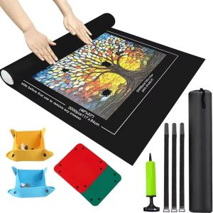 1500pcs/set Felt Jigsaw Puzzle Mat Puzzle Storage Mat Felt Jigsaw Puzzle Roll Mat