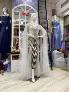 Baju Kebaya Akad Nikah Semata Kaki Full Mutiara