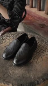 Giày lười Slip on Loafer nam Lemans SL06.2 - da bò - đế thơm êm chân bảo hành 24 tháng