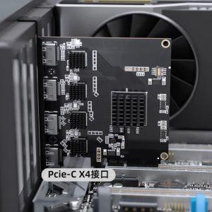 Acasis AC4HDMI 4 Channel HDMI Capture Card Single Card 4 Inputs Multi Card Expandable to 12 Channels 1080P60FPS PCIe Low Latency for Live Streaming Conference Multi Camera Setup