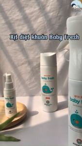 Xịt diệt khuẩn khử mùi cho đồ chơi bình sữa núm ti giả Baby Fresh an toàn cho bé - JOONA BABY Việt Nam