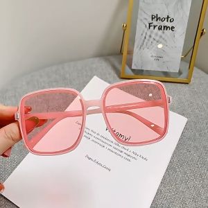 GMLV Kính Vuông Kính Chống Tia Cực Tím Kính Màu Kẹo Kính Râm Thời Trang Kính Thời Trang Gọng Kính Kính Râm Vuông