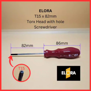 Elora T15 Trox Screwdriver with Harden Tip  and come with hole  Made in Germany