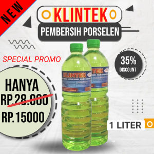 KLINTEK PORSELEN 1 LITER Pembersih Kerak 10X Lebih Kuat Untuk Kamar Mandi/pembersih kerak kamar mandi/pembersih keramik kamar mandi/ pembersih kerak kamar mandi yang membandel/pembersih jamur kamar mandi /cairan pembersih kamar mandi ampuh