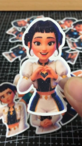 CRAFTTEH KPOP DEMON HUNTERS ZOEY VINYL STICKER PACK WATERPROOF