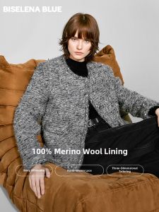 BEIQIANI | 100 Wool Lined Short Jacket