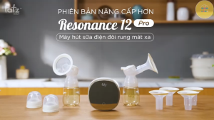Máy Hút Sữa Điện Đôi Rung Mát-xa FATZ BABY Resonance 12 PRO Chế Độ Hút Kiệt Kèm 3 Size Phễu Bảo Hành Chính Hãng