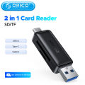 ORICO Bộ Nhớ USB3.0 Đầu Đọc Thẻ Loại C Di Động Đầu Đọc Thẻ Thông Minh Đầu Đọc Thẻ Sang SDXC, SDHC, MMC Đầu Chuyển Đổi Thẻ Nhớ PC Phụ Kiện Máy Tính Xách Tay. 