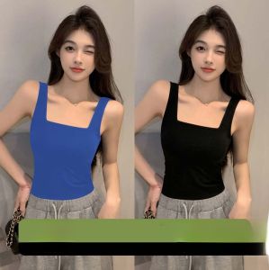 Miiow | Pure Cotton Wide Shoulder Strapless Slim Fit Womens Top Summer New Style Backless Sleeveless Vest Catman Versatile Cotton Blend