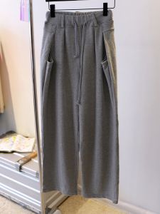 East Gate Autumn Sporty Loose Womens Sweatpants Casual Wide Leg Comfortable Cotton Trousers Fashionable Commute Style