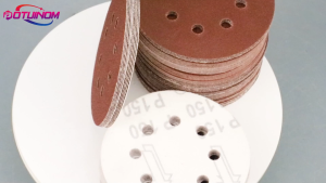 50PCS 8 Hole 5 Inch Hook and Loop Sanding Discs Sandpaper for Random Orbital Sander