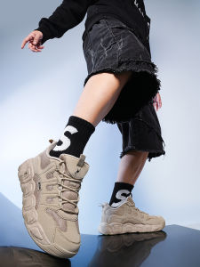  Golan Mens Sports Shoes Breathable Mesh Low Top Dad Sneakers Thick Bottom Heightening Casual Wear Resistant White