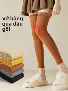 MiiOW | Tất ống dài bằng lông cừu giữ nhiệt cho nữ mùa thu đông Tất ống dài che đầu gối chống trượt Tất ống dài cao đến đầu gối
