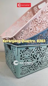 CLIO 1 DUS Keranjang Plastik Quattro 8363 / Storage Basket Quattro