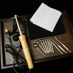 TUNGFULL DIY Fabric Flowers Ironing Tool Set 8-18 Heated Heads Soldering Iron 220V/110V Craft Tool for Artificial Flower Making