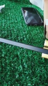 STAINLESS STEEL 304 PREMIUM BLACK & GOLD BATHROOM ACCESORY TOWEL RACK