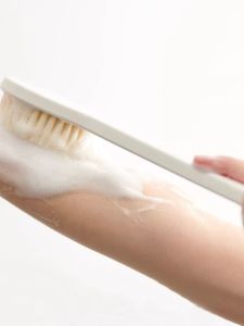 แปรงอาบน้ำแบบยาว มีด้ามจับ ขนนุ่ม สำหรับผู้หญิง แปรงอาบน้ำแบบยาว ไม่มีเครื่องหมายการค้า แปรงอาบน้ำแบบยาว แปรงขัดผิวหนังหลัง แปรงอาบน้ำแบบยาว