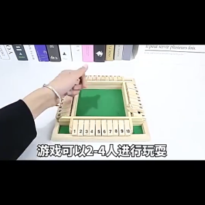 Shut The  Game Desktop 2-4 Players Classics Four Way Flip Dice Game Tabletop Board Game Party Club Drinking Games Numbers Puzzle Games For Teens s