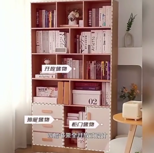 ชั้นวางของ ตู้เก็บของ ชั้นหนังสือ ตู้หนังสือ ชั้นวางของอเนกประสงค์ ชั้นวางไม้ มีหลากหลายขนาด จัดเก็บได้เยอะ แข็งแรง