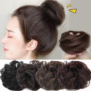 Ball Head Fake Hair Scrunchies Women Fashion Wig Hair Rope Girl Elastic Simulated Hair Band Party Wedding Headwear Hair Accessories