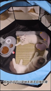 New Foldable Octagon Pet Playpen for All Breed Dogs & Cats Scratch-Resistant Oxford Fabric Tent with Mesh Door Portable Pet House for Whelping and Training