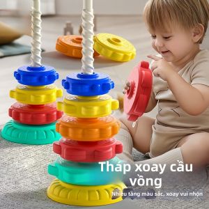 NAIFUNA | Đồ Chơi Xếp Đống Quay Màn Hình Cầu Vồng