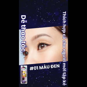 Bút Chì Gel Kẻ Mắt Siêu Chống Trôi Kissme Heroine Make Long Stay Sharp Gel Liner N 0.08G ( Màu Đen 01 )
